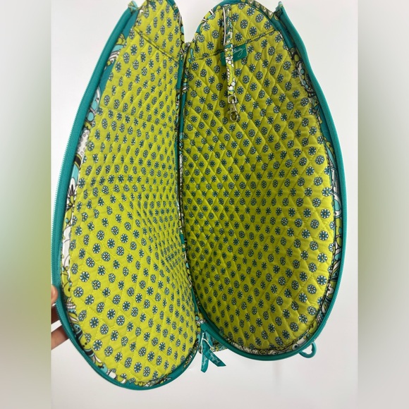 NWOT Vera Bradley Tennis Racket Sling Adjustable Backpack Crossbody Blue Green - Picture 2 of 5